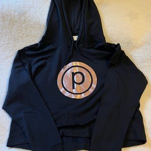 Pure Barre x Tavi Noir Crop Logo Hoodie